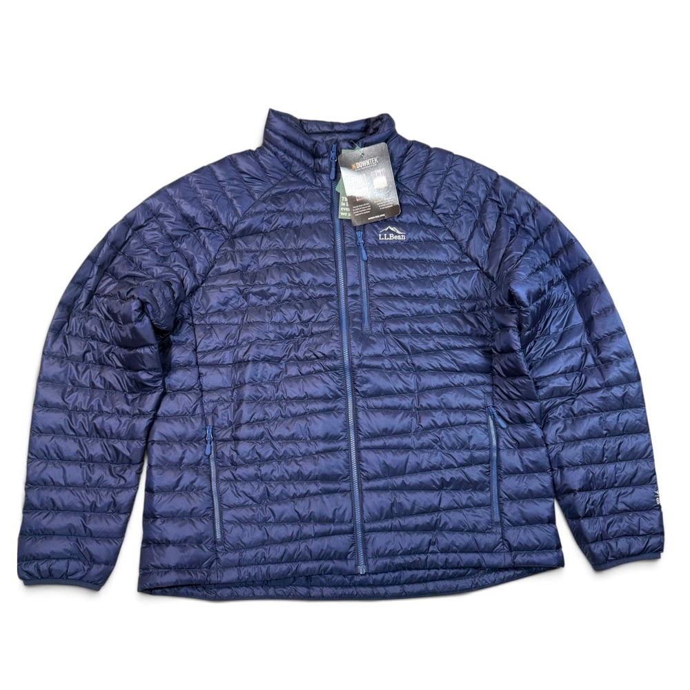 LL Bean Ultralight 850 Down Sweater Jacket Mens XXL Night Blue 507553 NWT